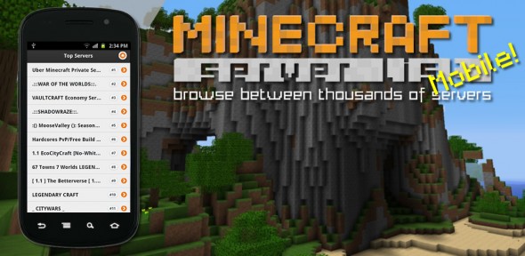 minecraft server android application mobile